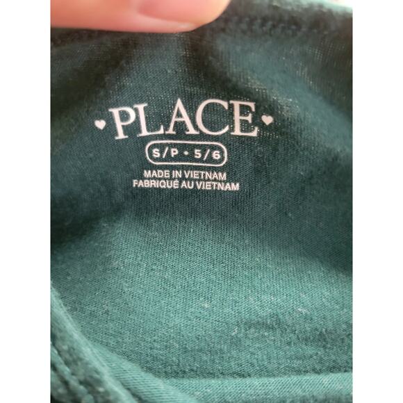 The Childrens Place Girls Short Sleeve Basic Skater Dress Spruce Green Size S - Picture 4 of 4